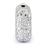 Aviva Crystal Clutch Silver - The Stockroom NZ