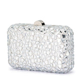 Aviva Crystal Clutch Silver - The Stockroom NZ