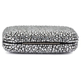 Casey Hot Fix Sparkle Clutch - Black/Silver - The Stockroom NZ