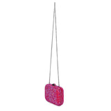 Casey Hot Fix Sparkle Clutch - Fuschia - The Stockroom NZ