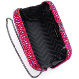 Casey Hot Fix Sparkle Clutch - Fuschia - The Stockroom NZ