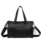 Deep End Bag in Black with Gun Metal Zips by Status Anxiety - The Stockroom NZ