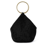 ELLIE CRYSTAL MESH HANDLE BAG - Black - The Stockroom NZ