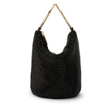 ELLIE CRYSTAL MESH HANDLE BAG - Black - The Stockroom NZ