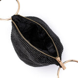 ELLIE CRYSTAL MESH HANDLE BAG - Black - The Stockroom NZ