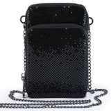 Elton Mesh Cross Body Bag - Black