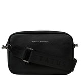 Plunder in Black with Branded Webbing Strap by Status Anxiety - The Stockroom NZ