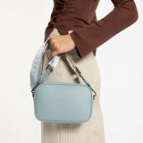 Plunder with Branded Webbed Strap in Powder Blue by Status Anxiety - The Stockroom NZ