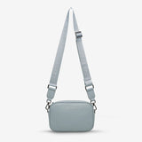 Plunder with Branded Webbed Strap in Powder Blue by Status Anxiety - The Stockroom NZ