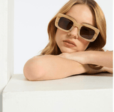 Unyielding Sunglasses by Status Anxiety - Blonde - The Stockroom NZ