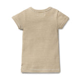 Organic Stripe Rib Henley Tee by Wilson & Frenchy in Leaf